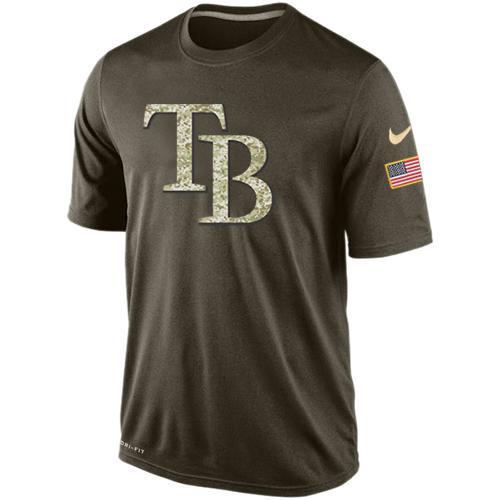 Mens Tampa Bay Rays Salute To Service Nike Dri-FIT T-Shirt
