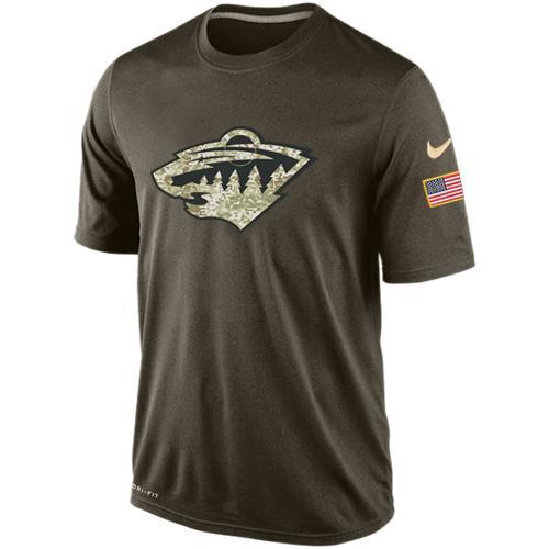 Mens Minnesota Wild Salute To Service Nike Dri-FIT T-Shirt 