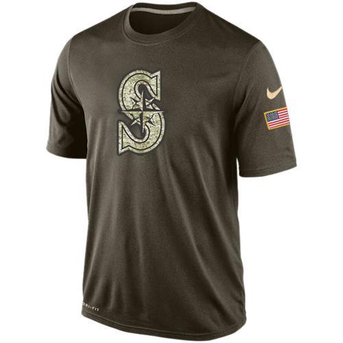 Mens Seattle Mariners Salute To Service Nike Dri-FIT T-Shirt