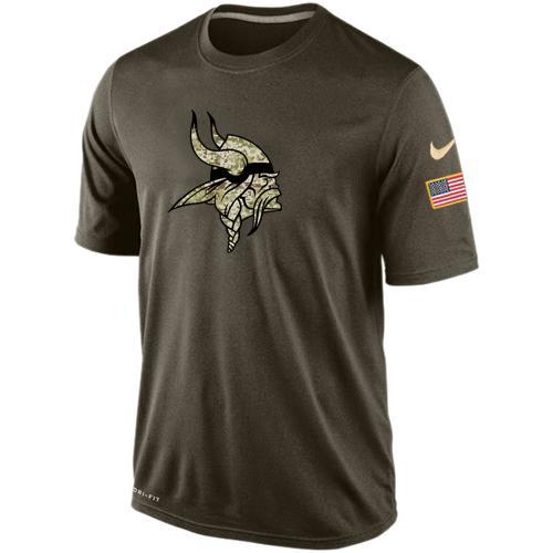 Mens Minnesota Vikings Salute To Service Nike Dri-FIT T-Shirt 