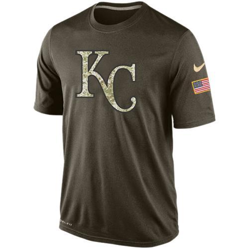 Mens Kansas City Royals Salute To Service Nike Dri-FIT T-Shirt 