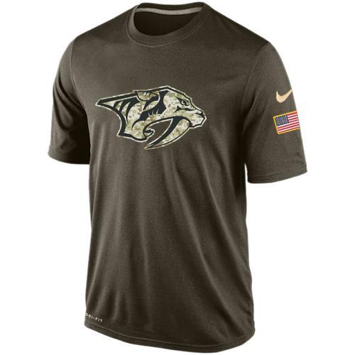Mens Nashville Predators Salute To Service Nike Dri-FIT T-Shirt 