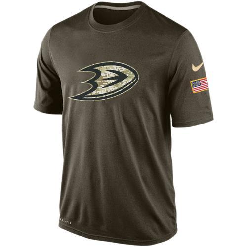 Mens Anaheim Ducks Salute To Service Nike Dri-FIT T-Shirt 