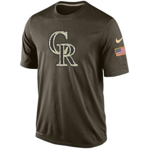 Mens Colorado Rockies Salute To Service Nike Dri-FIT T-Shirt 