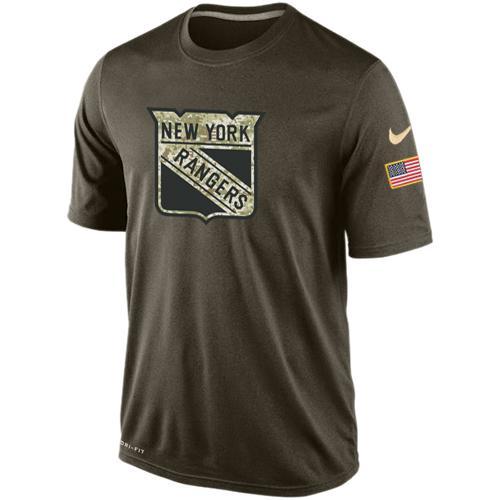Mens New York Rangers Salute To Service Nike Dri-FIT T-Shirt 
