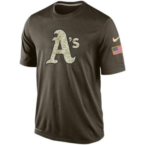 Mens Oakland Athletics Salute To Service Nike Dri-FIT T-Shirt