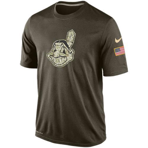 Mens Cleveland Indians Salute To Service Nike Dri-FIT T-Shirt 