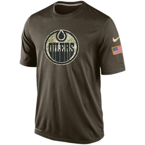 Mens Edmonton Oilers Salute To Service Nike Dri-FIT T-Shirt 