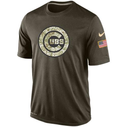 Mens Chicago Cubs Salute To Service Nike Dri-FIT T-Shirt 