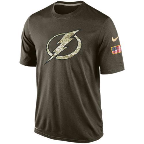 Mens Tampa Bay Lightning Salute To Service Nike Dri-FIT T-Shirt 
