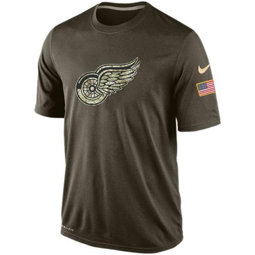Mens Detroit Red Wings Salute To Service Nike Dri-FIT T-Shirt 