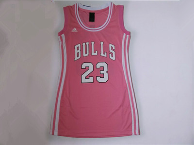 Womens NBA Chicago Bulls #23 Jordan Pink Jersey Dress