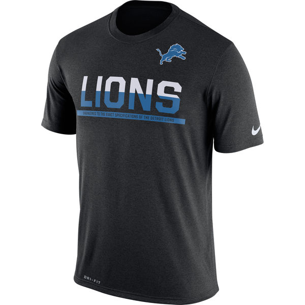 NFL Detroit Lions Black T-Shirt