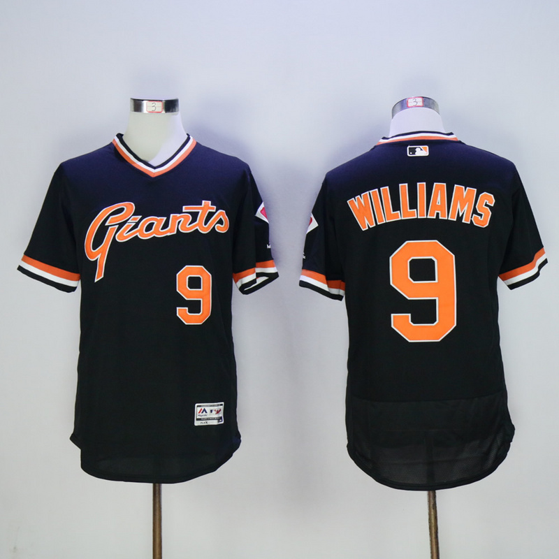 MLB San Francisco Giants #9 Williams Black Pullover Jersey
