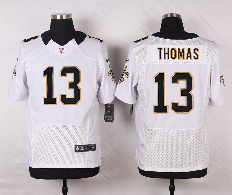 Nike NFL New Orleans Saints #13 Thomas White Elite Jersey