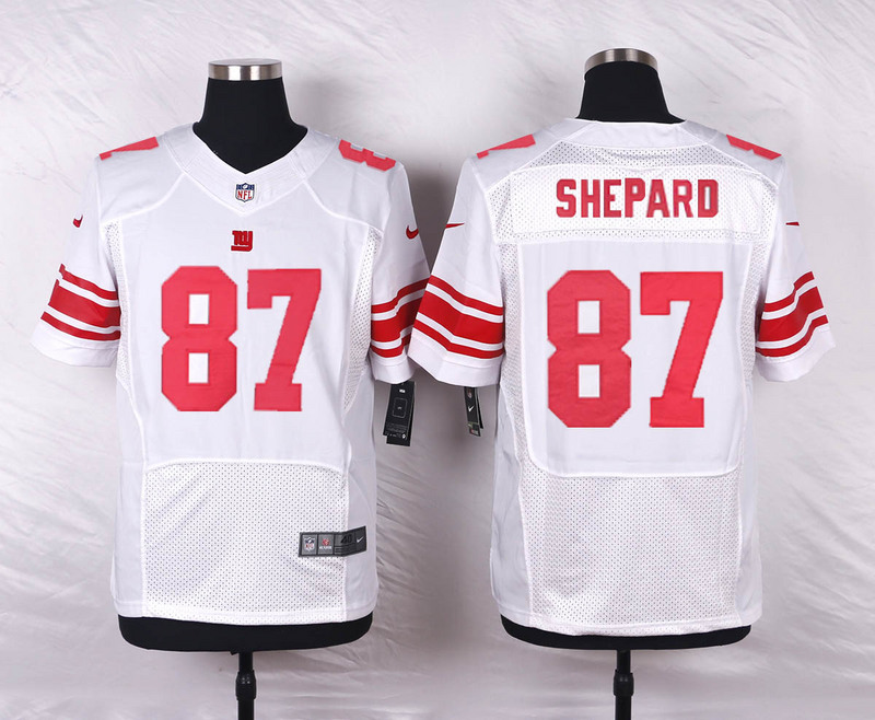 Nike NFL New York Giants #87 Shepard White Elite Jersey