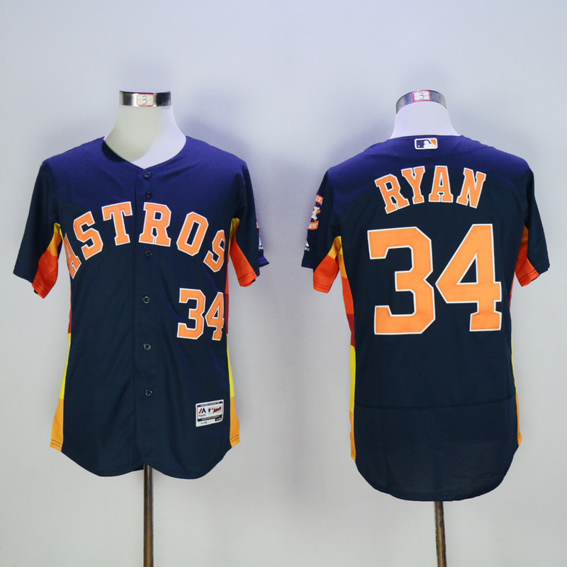 MLB Houston Astros #34 Ryan D.Blue Elite Jersey