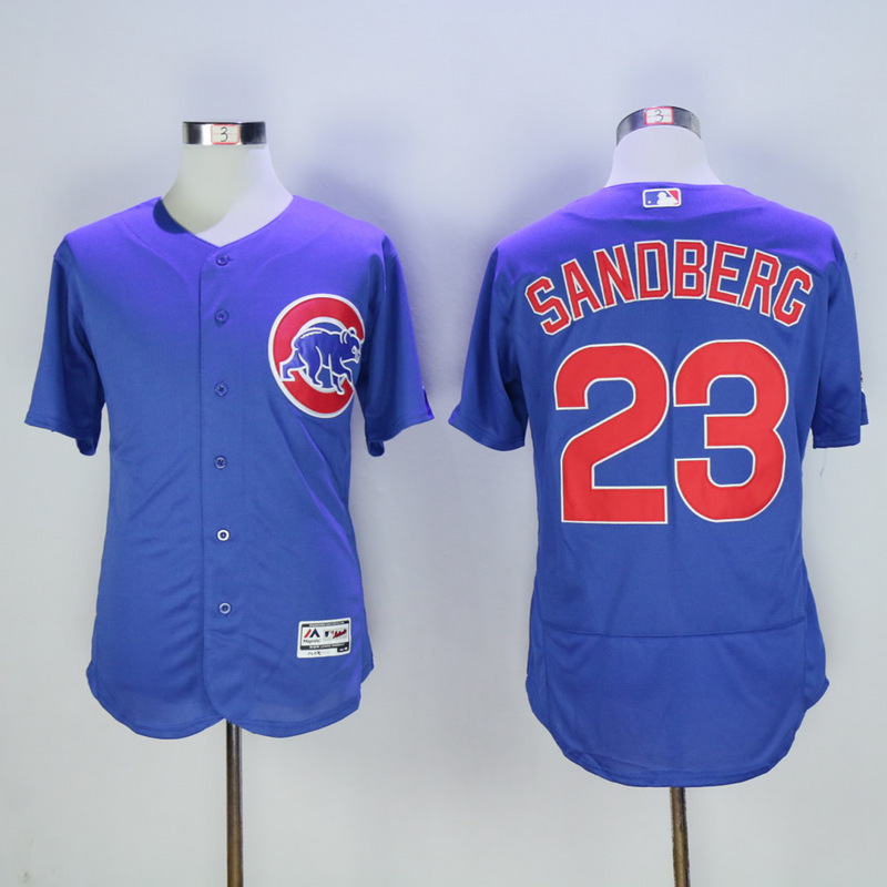 MLB Chicago Cubs #23 Sandberg Blue Elite Jersey