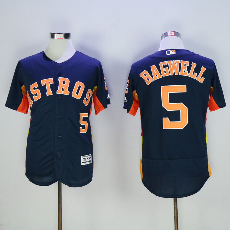 MLB Houston Astros #5 Bagwell Blue Jersey