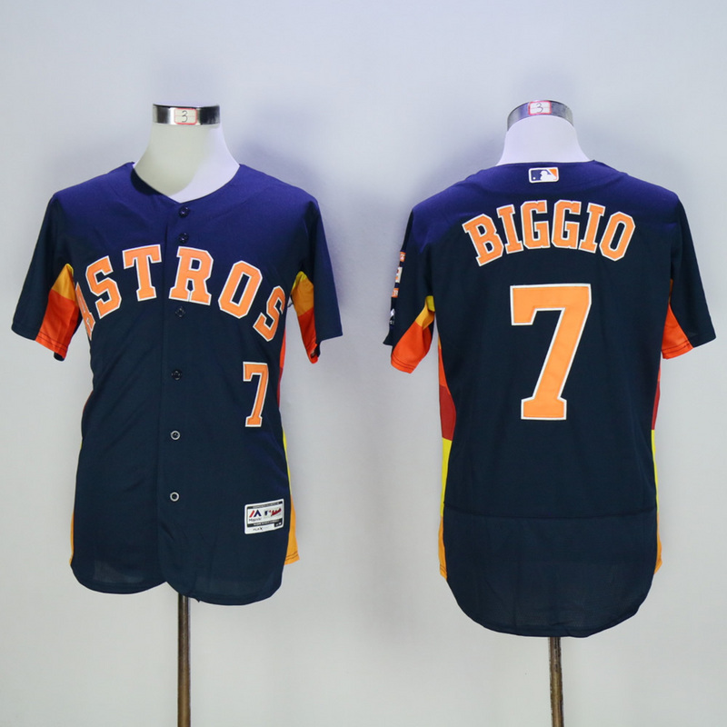 MLB Houston Astros #7 Biggio Blue Jersey