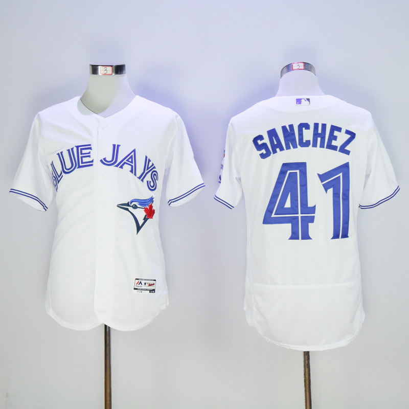 MLB Toronto Blue Jays #41 Sanchez White Jersey
