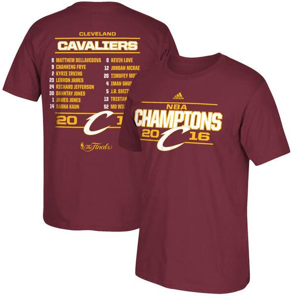 NBA Clevealand Cavaliers Champions Red T-Shirt