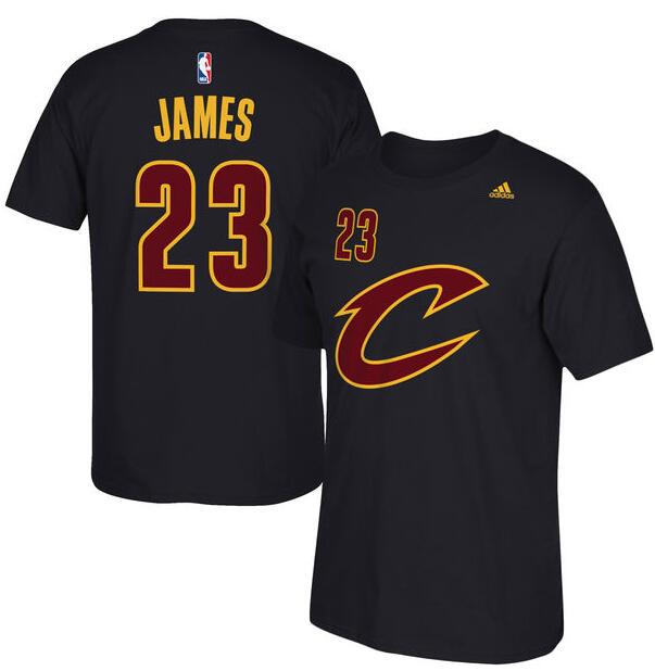 NBA Clevealand Cavaliers #23 James Black T-Shirt