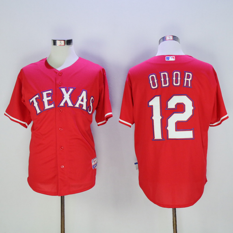 MLB Texas Rangers #12 Odor Red Jersey