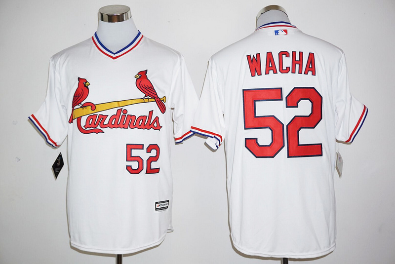 MLB St.Louis Cardinals #52 Wacha White Pullover Jersey