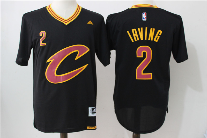 NBA Cleveland Cavaliers #2 Irving Black Short Sleeve Jersey 