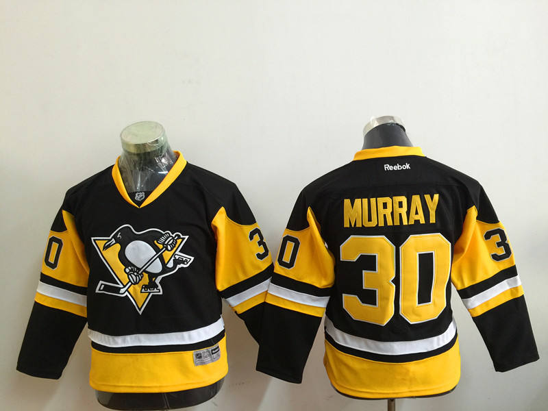 NHL Pittsburgh Penguins #30 Murray Black Kids Jersey