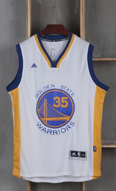 NBA Golden State Warriors #35 Durant White Jersey