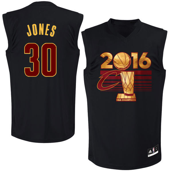 NBA Golden State Warriors #30 Jones Champion 2016 Jersey