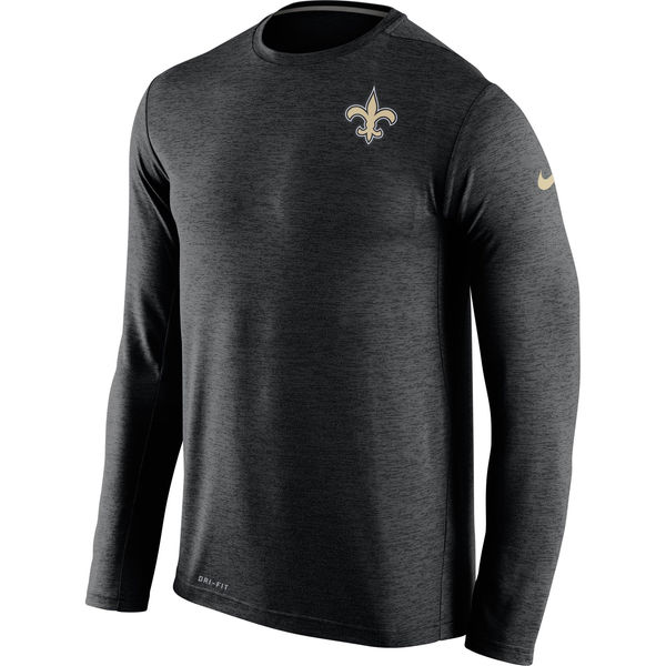 NFL New Orleans Saints Long Sleeve T-Shirt Black