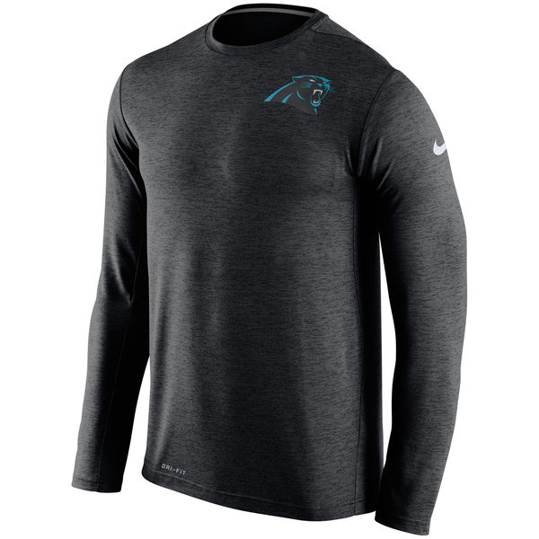 NFL Carolian Panthers T-Shirt Long Sleeve Black