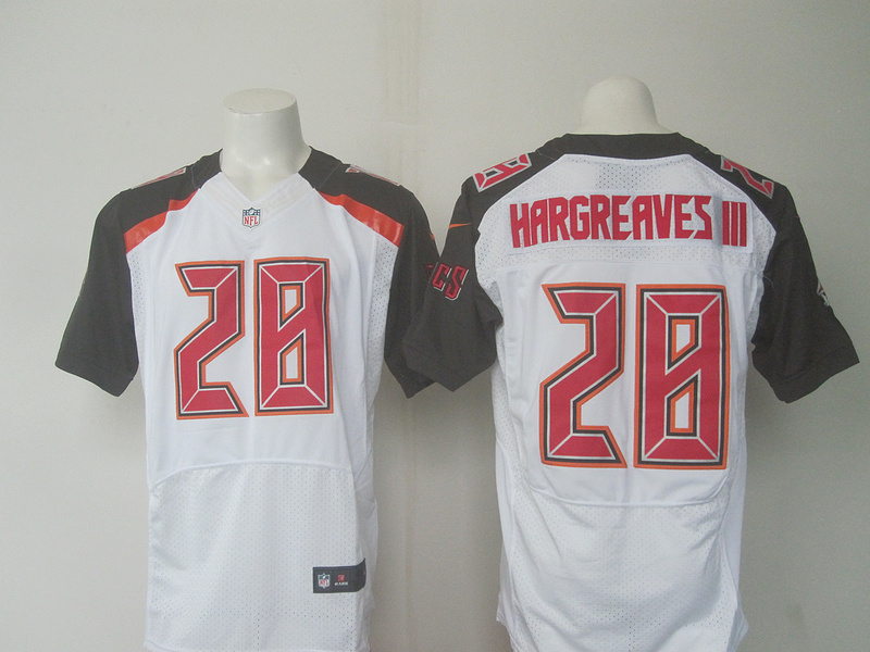 NFL Tampa Bay Buccaneers #28 Hargreaves III White Elite Jersey