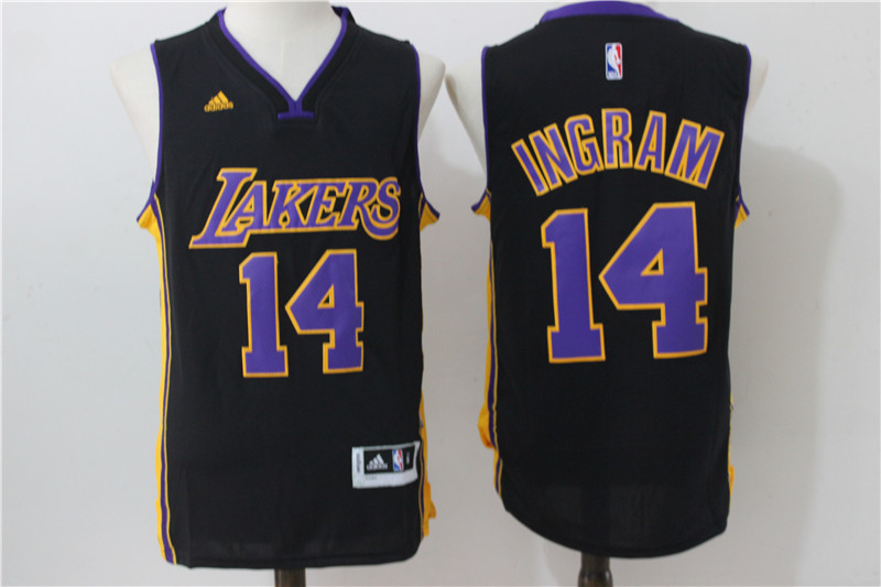NBA Los Angeles Lakers #14 Ingram Black Jersey