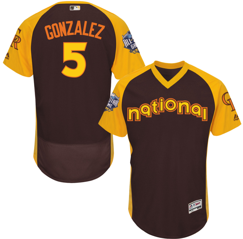 MLB Colorado Rockies #5 Carlos Gonzalez 2016 All Star Jersey