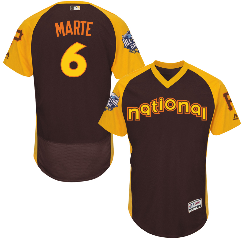 MLB Pittsburgh Pirates #6 Marte 2016 All Star Jersey