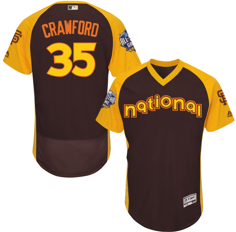 MLB San Francisco Giants #35 Crawford 2016 All Star Jersey