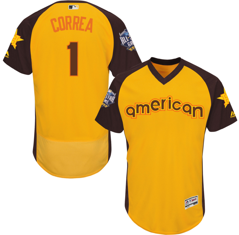 MLB Houston Astros #1 Correa 2016 All Star Jersey