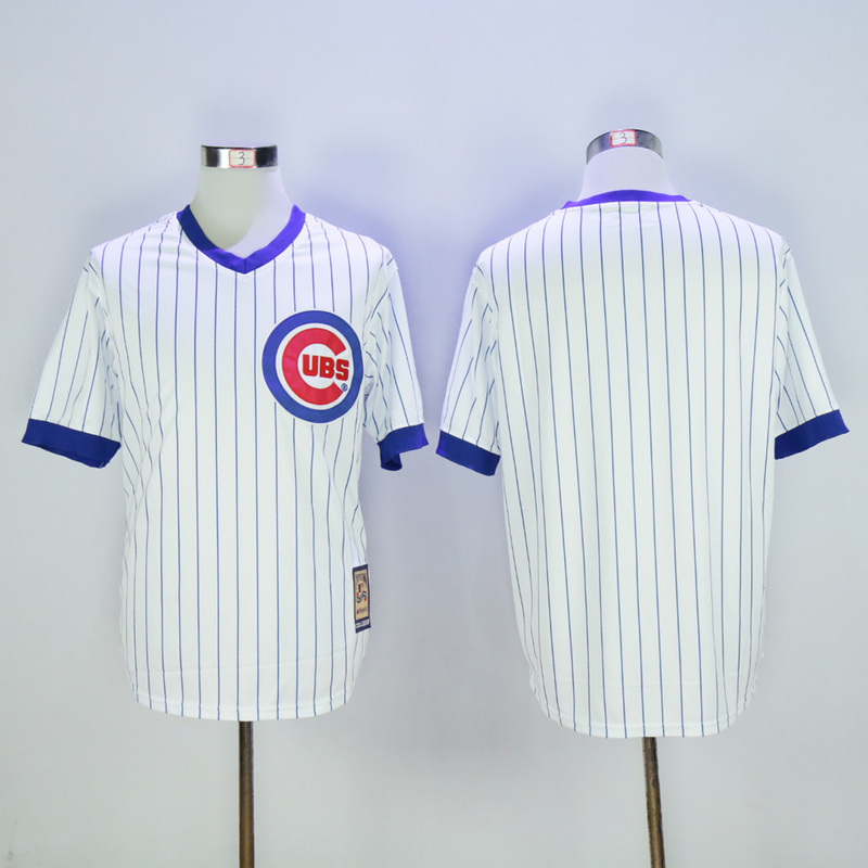 MLB Chicago Cubs Blank Throwback Pullover White Jersey