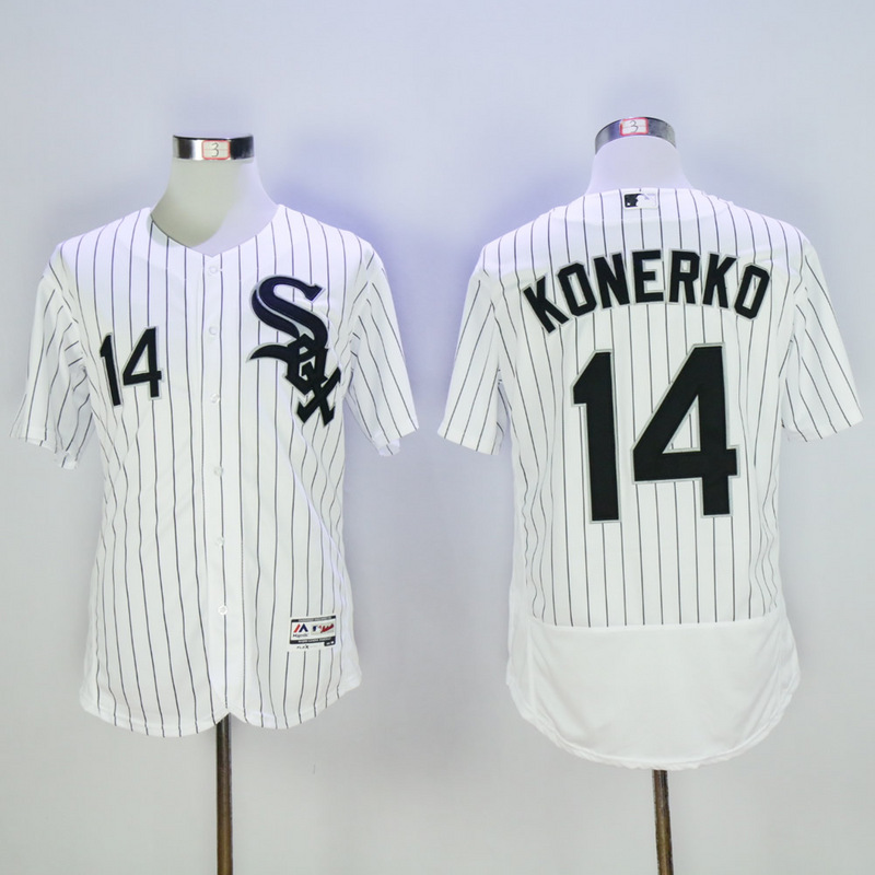 MLB Chicago White Sox #14 Konerko White Elite Jersey