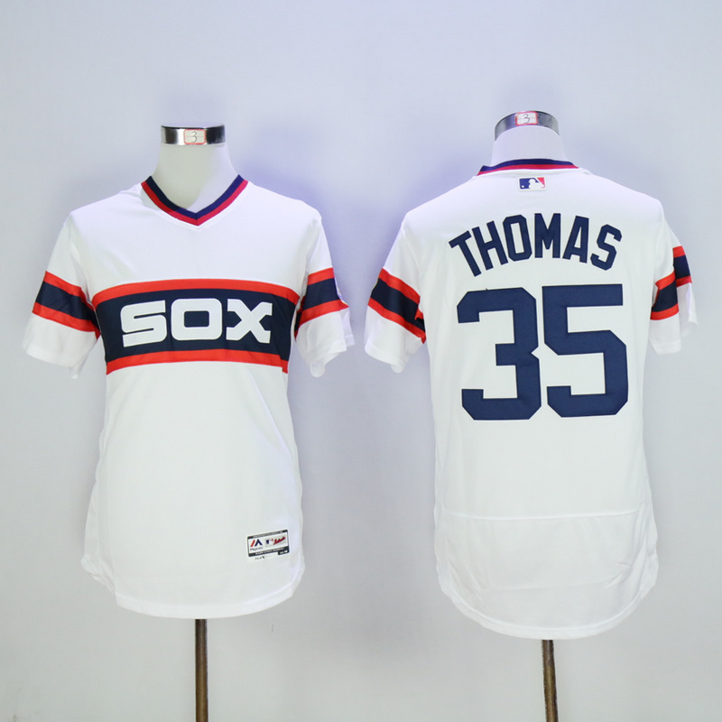 MLB Chicago White Sox #35 Thomas White Pullover Elite Jersey