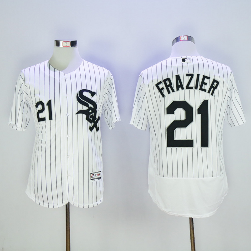 MLB Chicago White Sox #21 Frazier White Elite Jersey