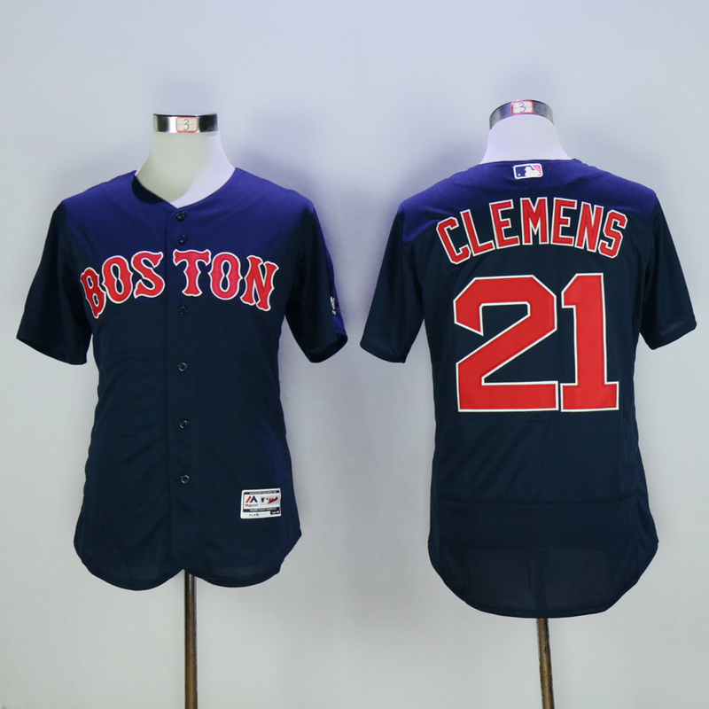 MLB Boston Red Sox #21 Clemens D.Blue Elite Jersey