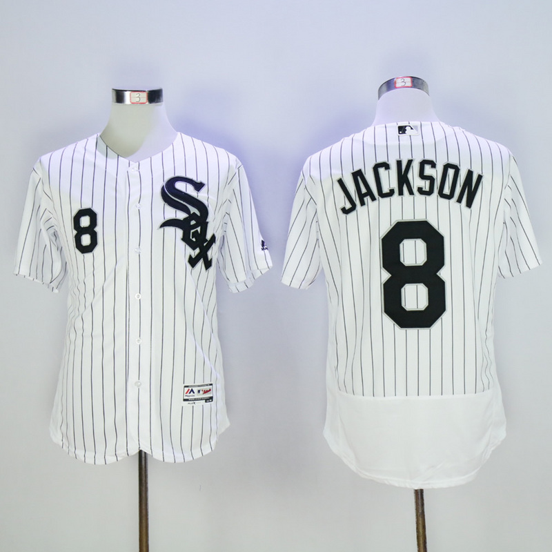 MLB Chicago White Sox #8 Jackson White Elite Jersey