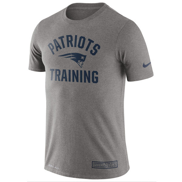 NFL New England Patriots Grey Training T-Shirt