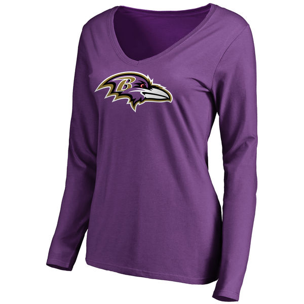 NFL Baltimore Ravens Purple Long-Sleeve Women T-Shirt