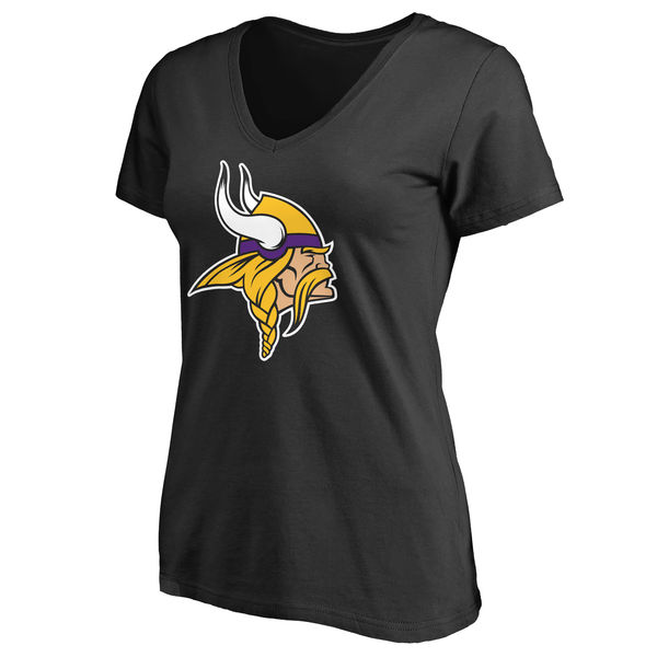 NFL Minnesota Vikings Black Women T-Shirt